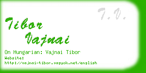 tibor vajnai business card